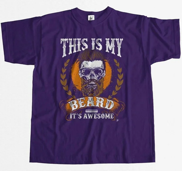 

This Is My Beard It's Awesome Stylish Bearded Skull Mens T-Shirt