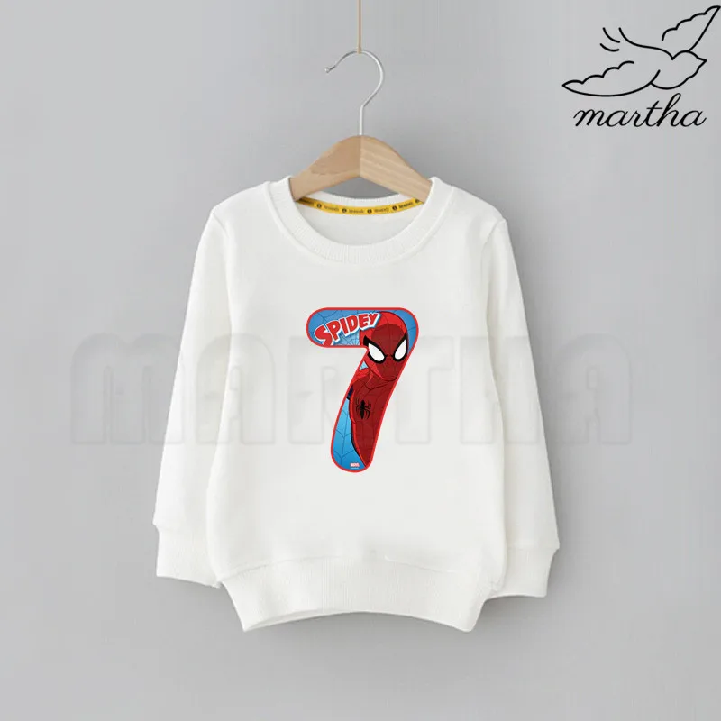 Толстовка с капюшоном рисунком Человека паука для маленьких детей на день