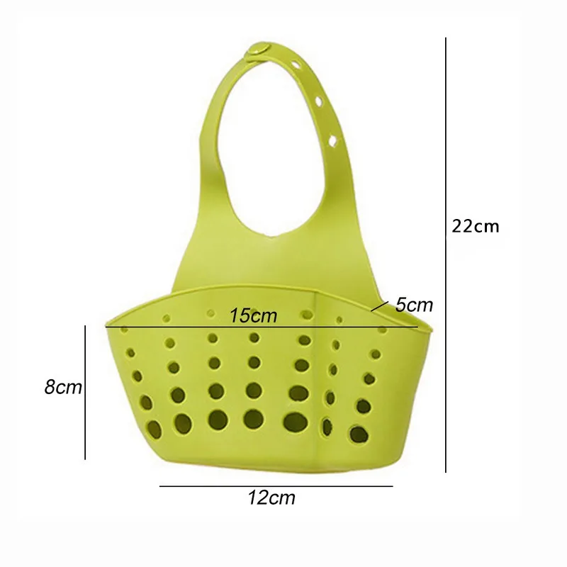 

Sponge Holder Soap Holder Kitchen Sink Storage Hanging Basket Drain Rack Storage Basket Bag Faucet Rack Bathroom Accessories
