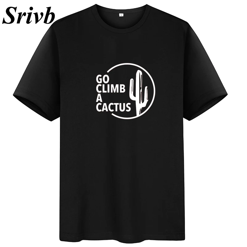 Srivb Go Climb A кактус футболки женские 2019 летние хлопковые с коротким рукавом