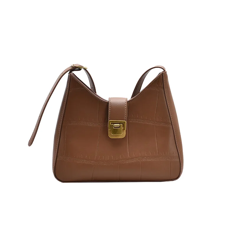 

Small Half Moon Handbags Bag for Women Designer Luxury PU Leather Crossbody Bags 2021 Simple Lux Trend Chain Shoulder Handbags