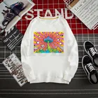 Свитшот мужской психоделический с принтом грибов, худи с психоделическими галлюцинациями, трендовая одежда в стиле хип-хоп, с круглым вырезом