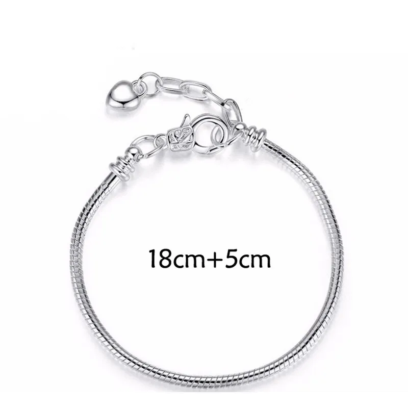 Новинка 2020 серебряная подвеска в виде змеи с пряжкой очаровательный браслет для