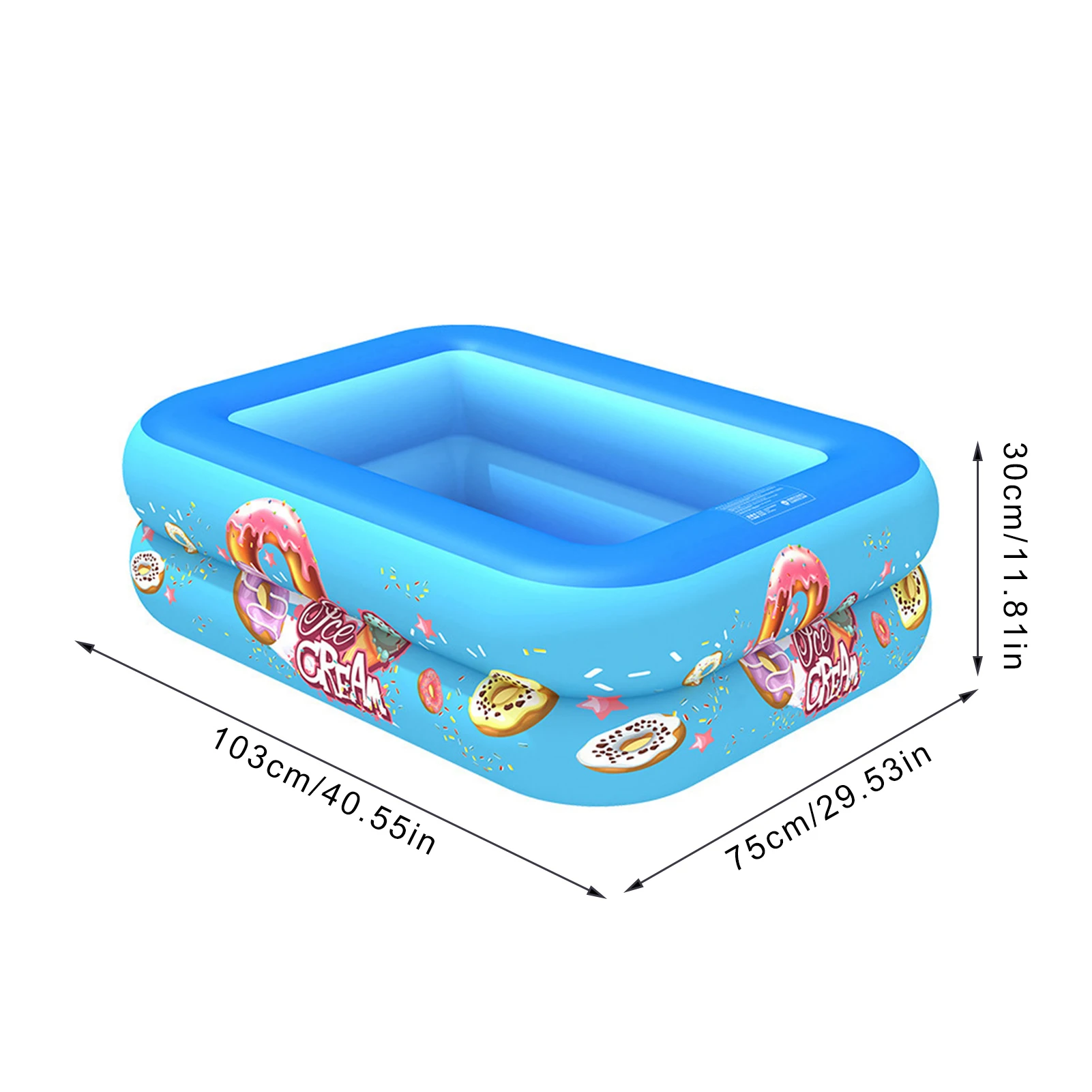 

Inflatable Swimming Pool Thickened Sturdy Kiddie Family Pool Outdoor Indoor Summer Family Fun Pool For Baby Kids Adults