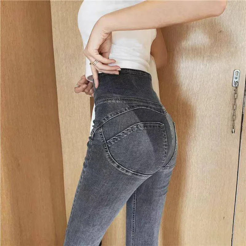

FNOCE 2020 ne women's jeans pants high quality fashion sexy elegant solid high waist tight elasticity slim Ankle-Length Pants