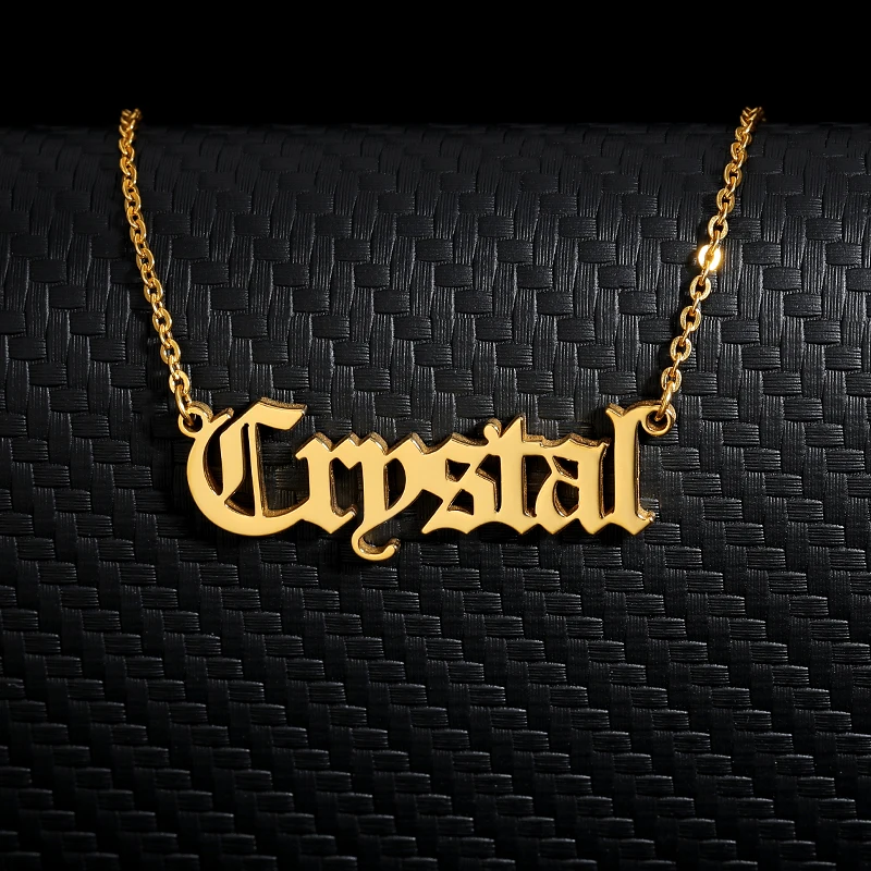 

Custom Necklace Old English Pendant for Her Personalized Name Necklace Custom Pendant Customize Necklace Personalized Necklaces