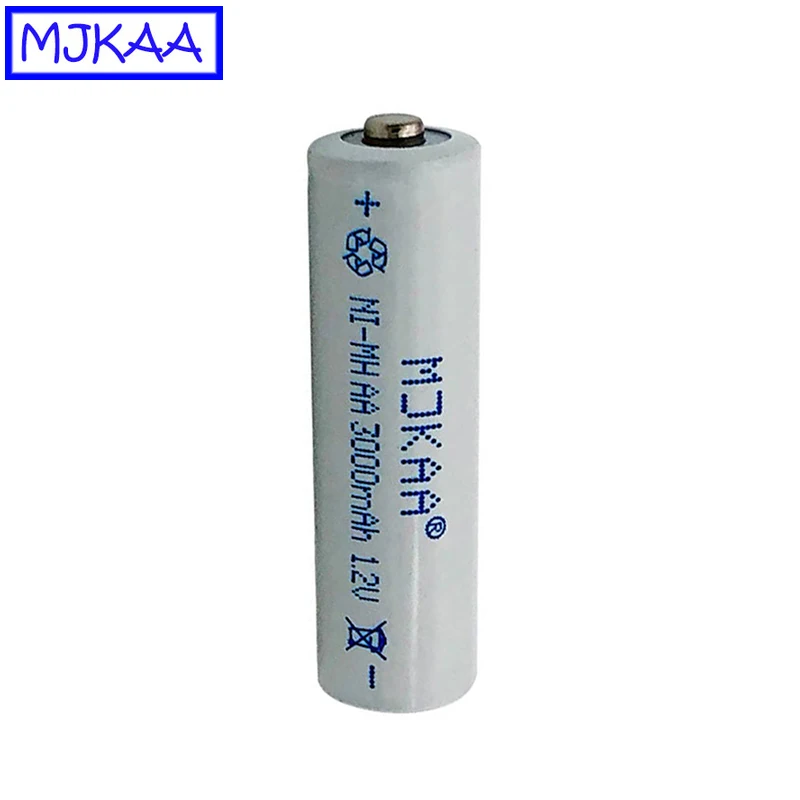 Перезаряжаемые аккумуляторы MJKAA 10 20 шт. AA 1 2 В Ni MH 3000 мАч А нейтральные игрушечные