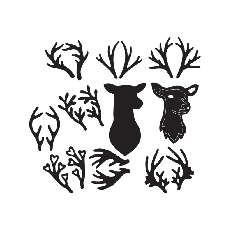 Металлические штампы для резки форма головы оленя рога высечка сделай сам