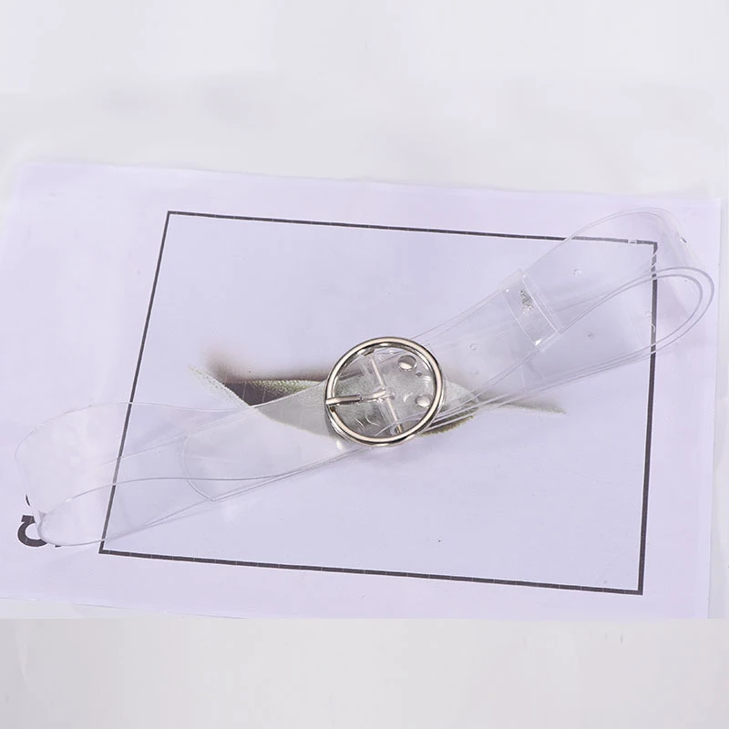 New Strap Pin Buckle Ladies Round PVC Clear Belt Heart Belts For Women Resin Cute Transparent Jeans Dress Waist | Аксессуары для