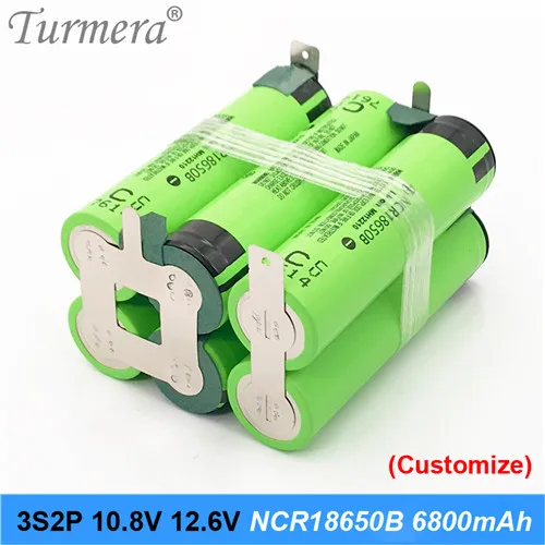 3S2P-34B-6800mAh-01 18650 батарея 3400mAh 6800mAh ncr18650b 12,6 v 16,8 v 21v батарея для отвертки shurik shura батарея 3s 4S 5s пайка - Цвет: 3S2P-34B-6800mAh-01