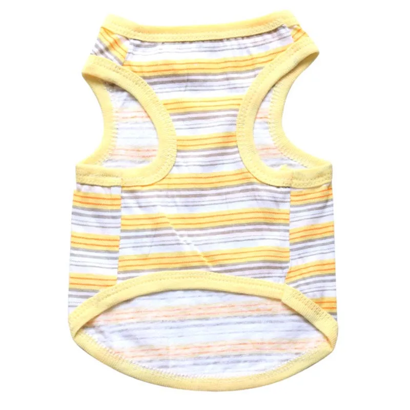Летняя одежда для собак хлопковая жилетка щенков рубашка костюм кошек и чихуахуа