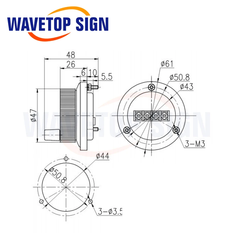 Електрические части маховик MPG Маховик Dia.80mm 5V 6pin импульса 100