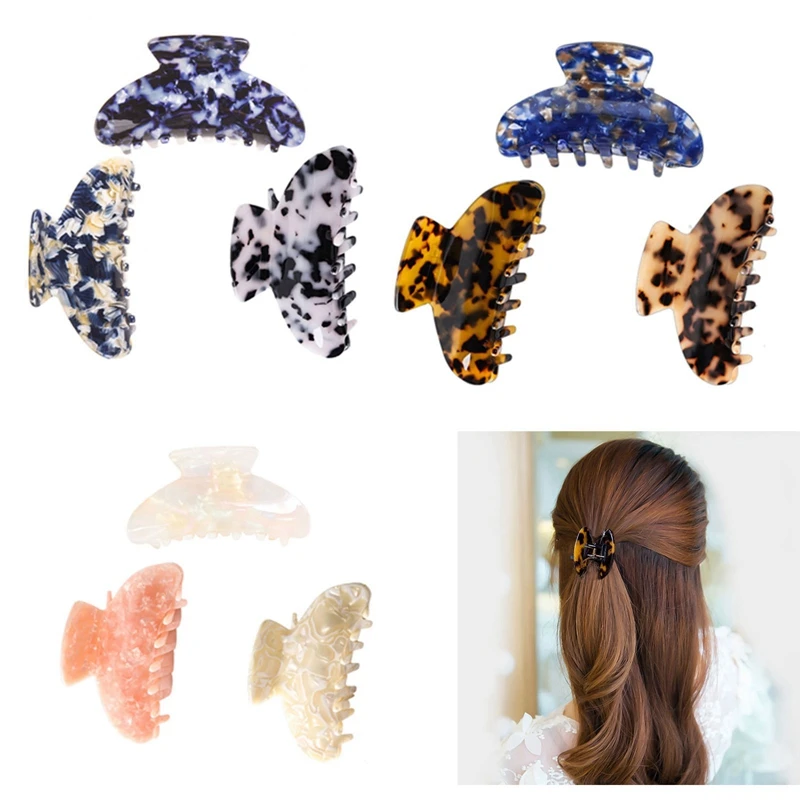 

Hair Claw Clips For Women Thin Hair,Celluloid Tortoise Hair Clip