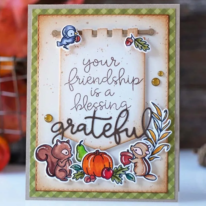 Металлические Вырубные штампы и прозрачные с изображением животного венка для