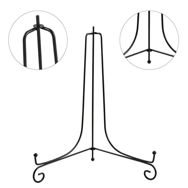 3 предмета в комплекте 12 дюймов Большой Железный Дисплей стенд черный железный