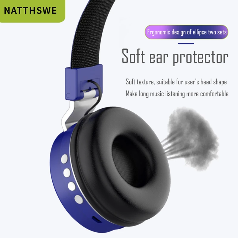 NATTHSWE bluetooth наушники беспроводная гарнитура anc активные с шумоподавлением