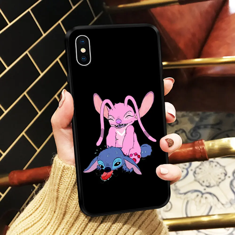 SJK2347138HB Lilo Ститч чехол Ohana Мягкий силиконовый чехол для телефона для iPhone 11 Pro X 5 S 5S XR XS Max 6 6S 7 8 Plus чехол Fundas Capinha Coque - Цвет: SJK2347138HB
