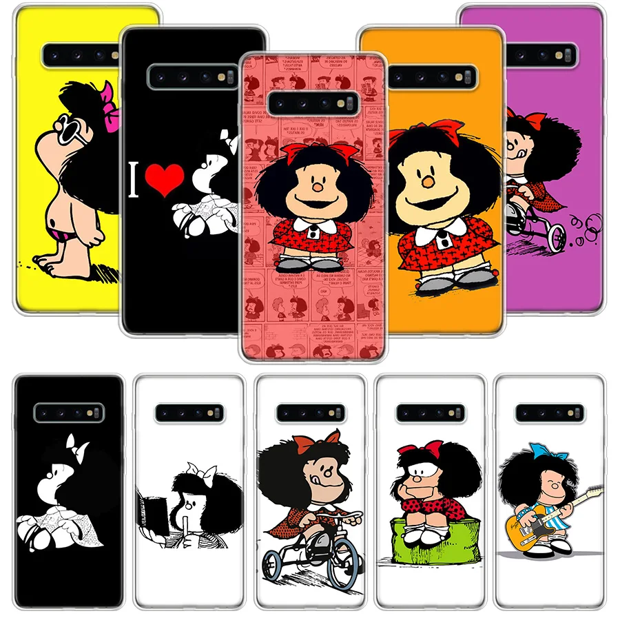 Чехол Mafalda для Samsung Galaxy S20 Ultra Note 10 9 8 S10E S9 S8 J4 J6 J8 Plus + Pro S7 S6 мягкий чехол