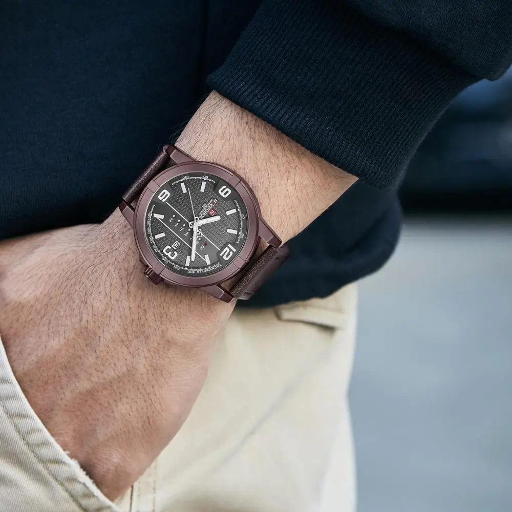 Часы наручные NAVIFORCE Мужские кварцевые спортивные аналоговые деловые