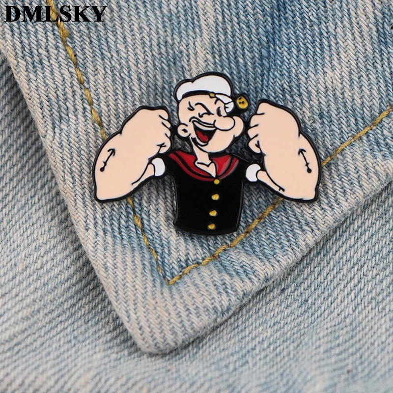 DMLSKY мультфильм смешные булавки эмаль и броши для женщин мужчин лацкан значок