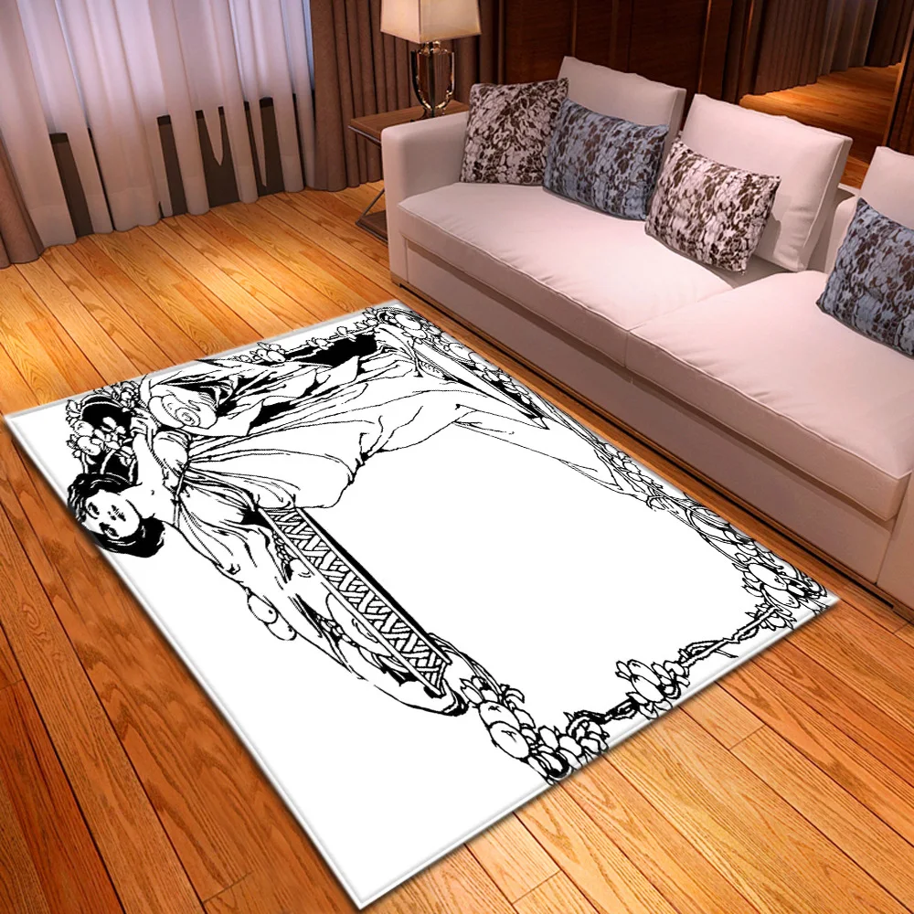 Декоративный коврик для детской комнаты нескользящий ковер с абстрактным