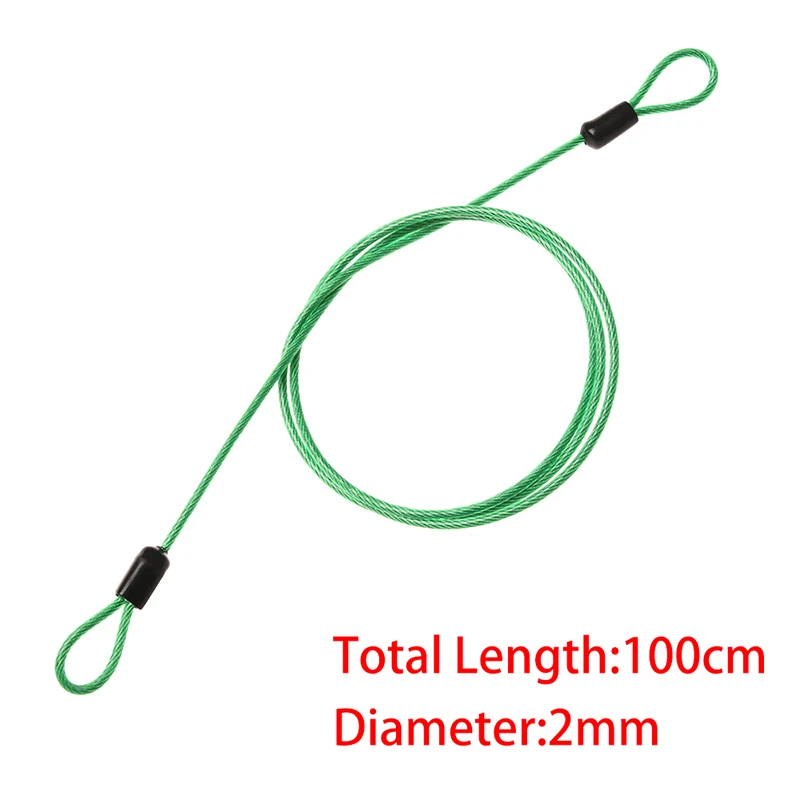 Кабель Велосипедный с защитой от кражи прочный плетеный стальной трос для