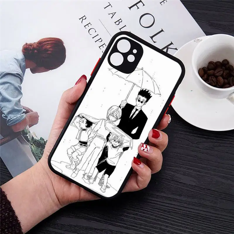 

Hunter x Hunter HxH anime JAPAN Phone Case Matte Transparent for iPhone 7 8 11 12 s mini pro X XS XR MAX Plus cover funda