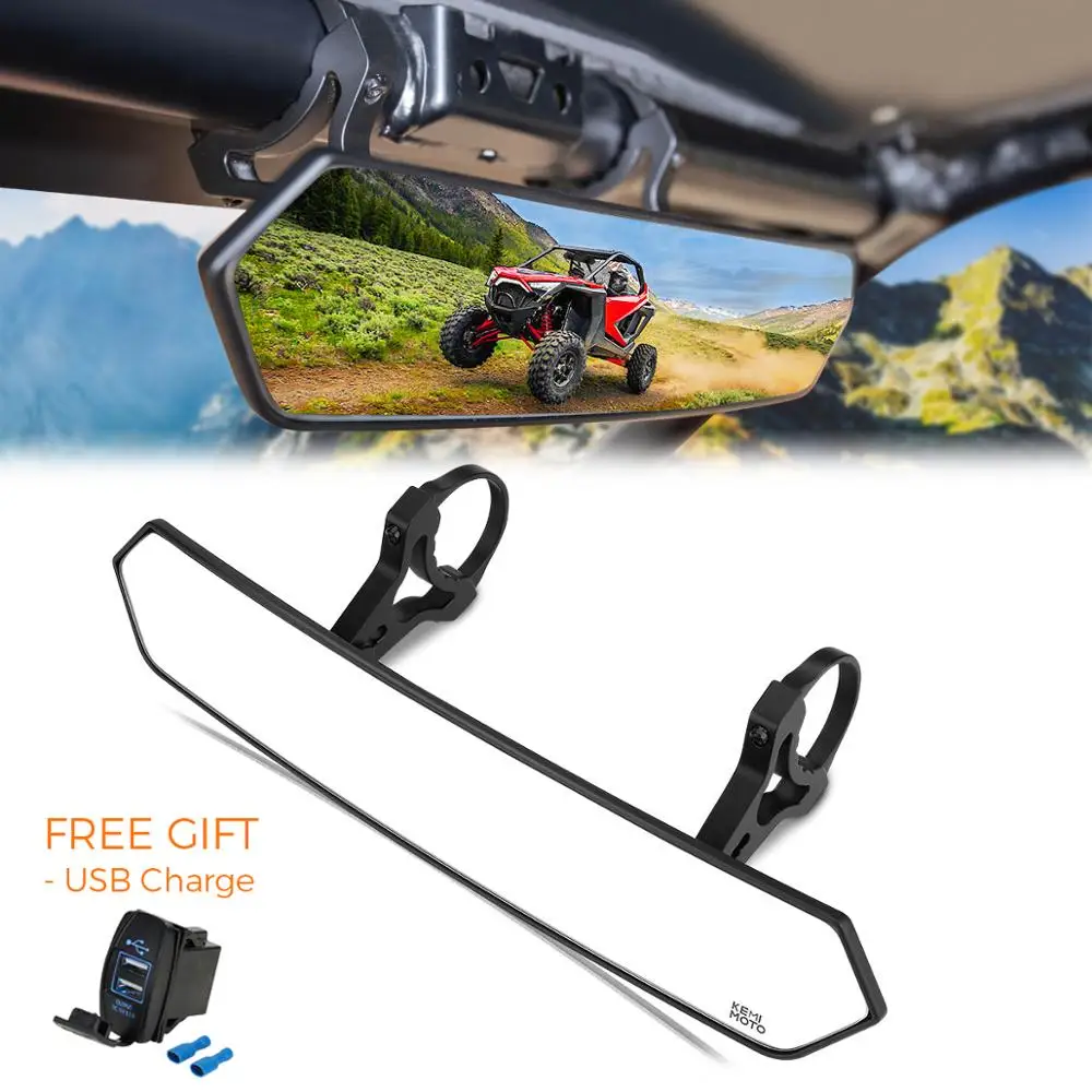 Гоночное зеркало с широким углом обзора 1 65 2 дюйма UTV для Polaris RZR Ranger 800 1000 XP 900 CF Moto Can