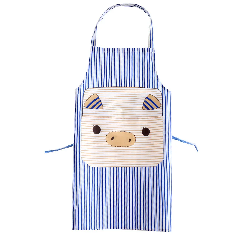 

New kitchen creative cute cartoon apron Korean kitchen work clothes household daily necessities apron