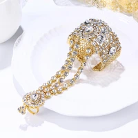tuliper %d0%b1%d1%80%d0%b0%d1%81%d0%bb%d0%b5%d1%82 luxury bridal bangles ring set teardrop crystal wedding bracelet for women party jewelry gift accesorios mujer