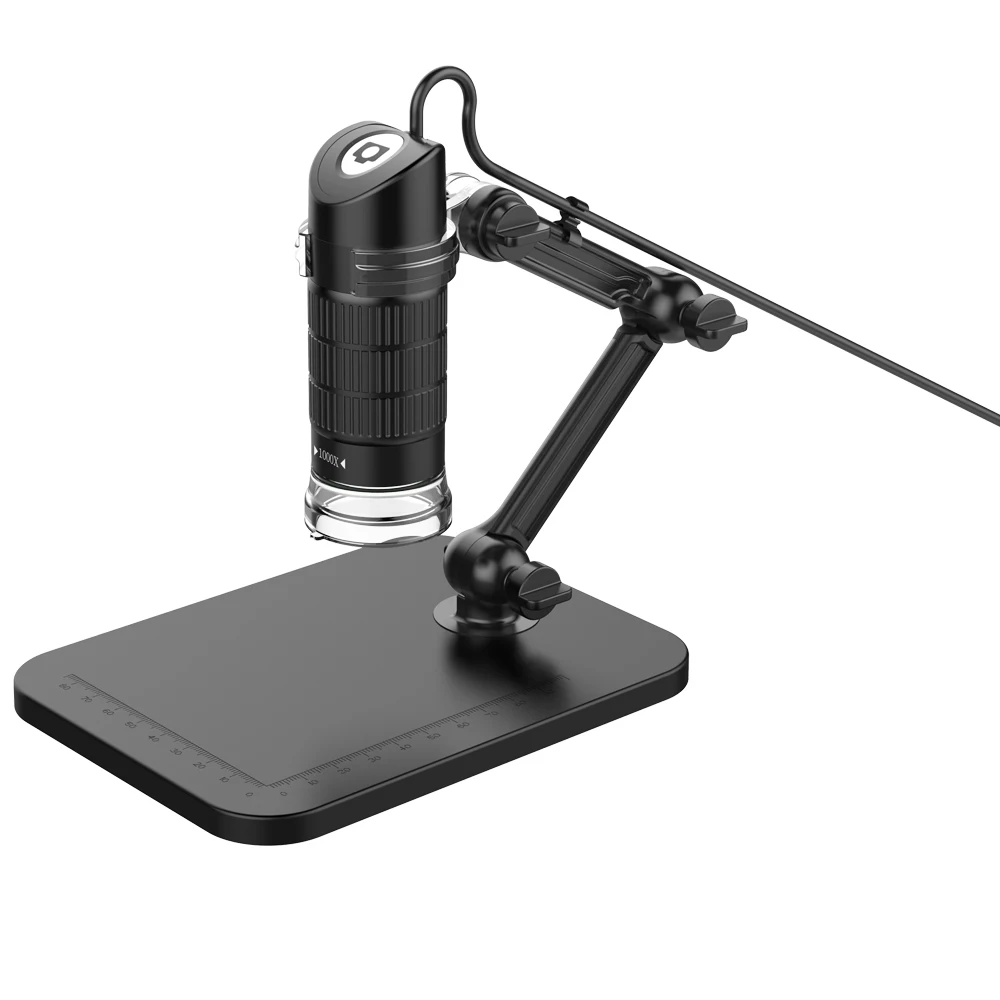 HD USB цифровой микроскоп светодиодный электронный микроскоп Эндоскоп увеличительная камера лупа+ подъемная подставка инструменты для работы и школы