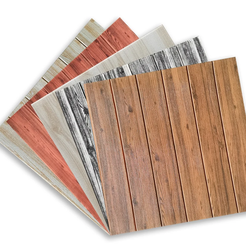 3d wood grain wall sticker high quality self adhesive waterproof panel sticker for living room bedroom kitchen wall decor 15pcs free global shipping