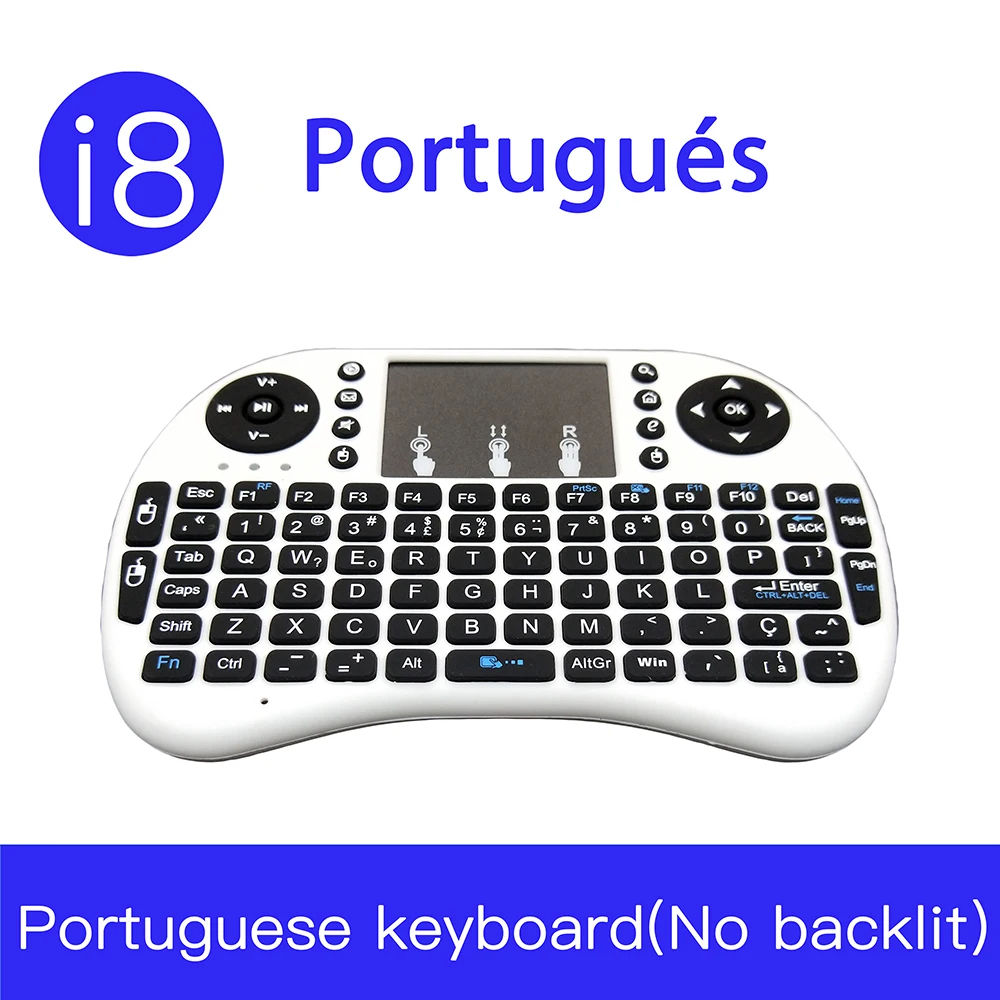 I8 teclado portugues sem fio Mini Keyboard 2 4G Беспроводная клавиатура тачпад мышь комбинированная
