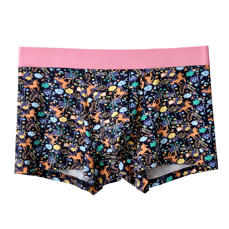 

Mens Boxers Underwear Man Boxer Print Modal Breathable Young Men Exclusive Exquisite Printing Plus Size Sexy Short Underwear