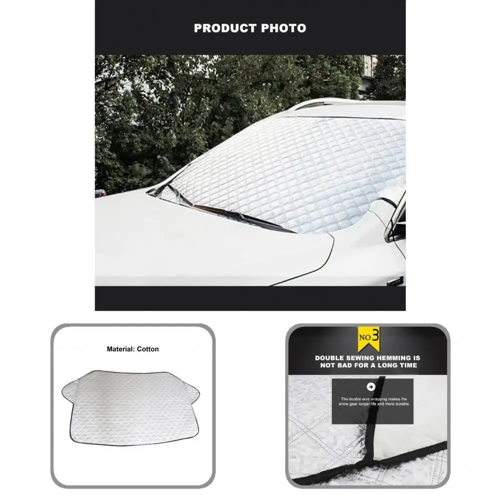

Practical Car Protector Cover Elastic Strap Durable Frost Guard Car Windshield Cover Car Windshield Cover Sunshade Cover