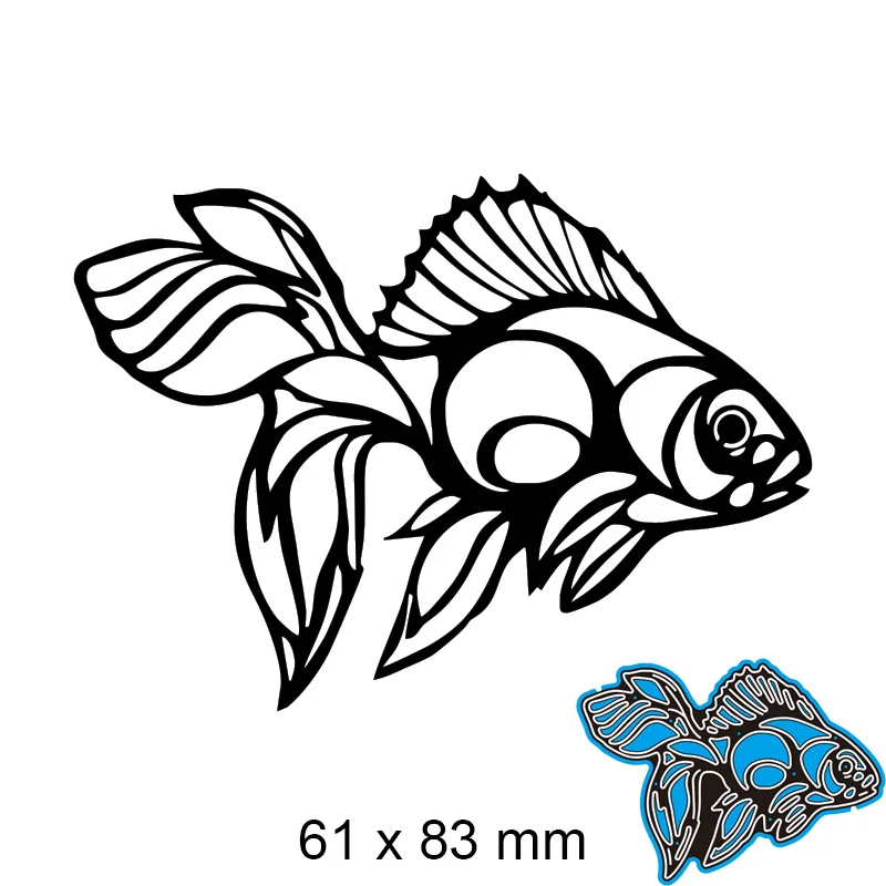 Пресс-формы в виде карпа рыбы новый металлический альбом сделай сам бумажные