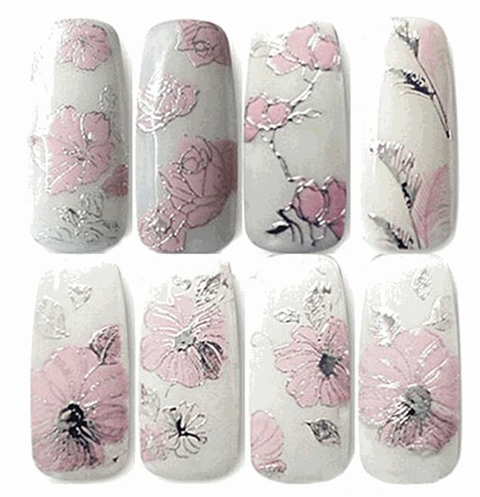 1 лист китайский стиль наклейки для дизайна ногтей аппликация 3D Переводные