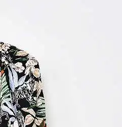 

2021 Spring/Summer New V-neck Printed Puff Sleeve Midi Dress Women Dress