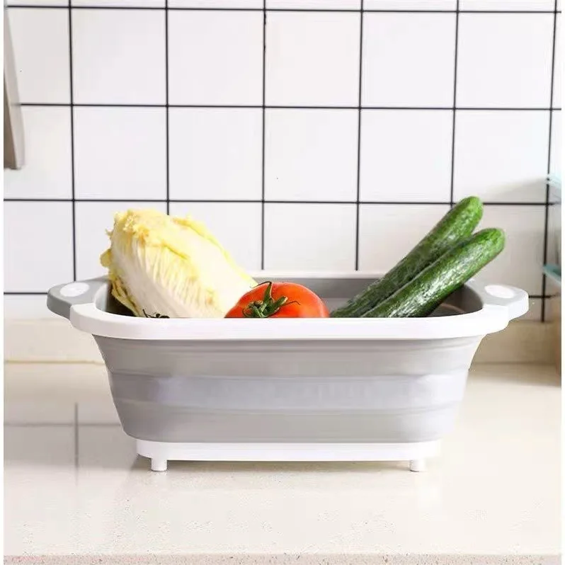 {Видео} разделочный блок для кухни Складная разделочная доска Colanders кухонные