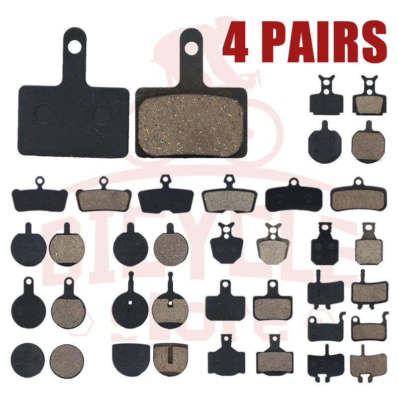 

4 Pairs (8pcs) Bike Disc Brake Pads Resin Mtb Bicycle Multiple For SHIMANO SRAM AVID HAYES MAGURA Mountain Cycling Bicycle Parts