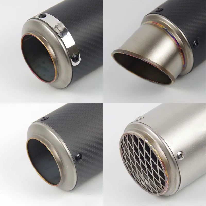 51 мм 60 Левый Правый двухсторонний модифицированный глушитель выхлопных газов