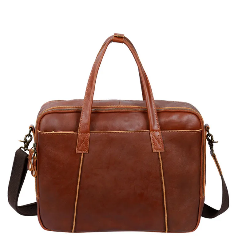 

Fashion Simple Dot Famous Brand Business Men Briefcase Bag Leather Laptop Bag Male Crossbody Laptop Bag Travel Leather Handbag