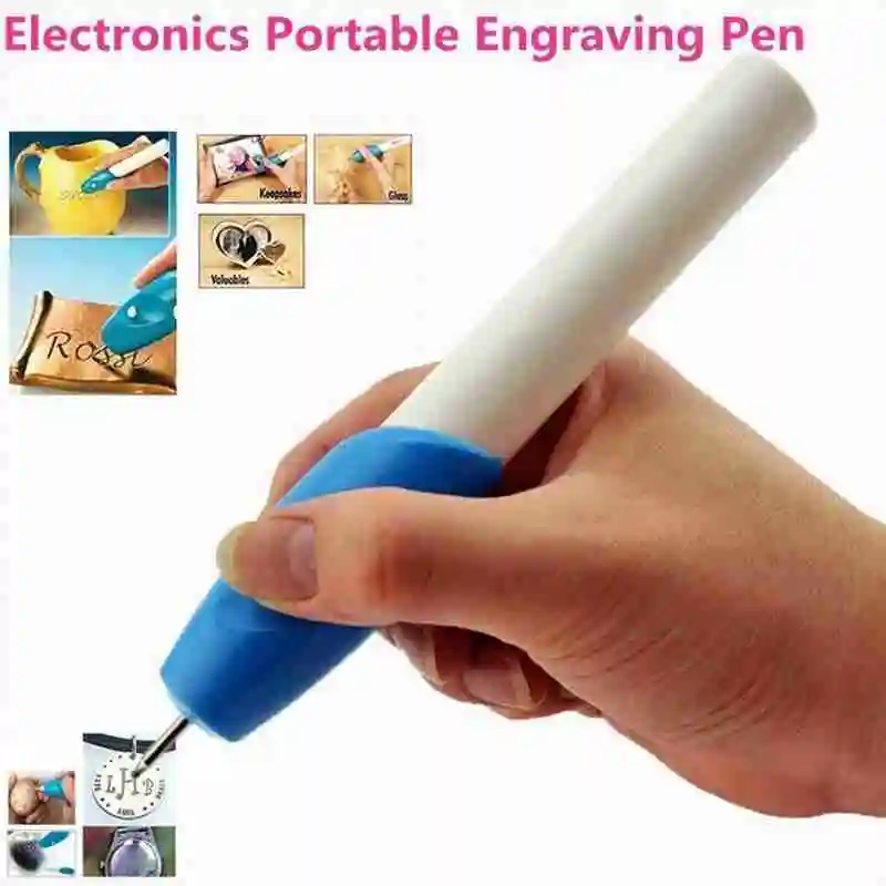 Electric Mini Engraving Pen Machine Chisel Word Marker Metal Plastic Engraver Glass Carving Leather Tool Plotter Cutting Co M2F5 | Дом и сад
