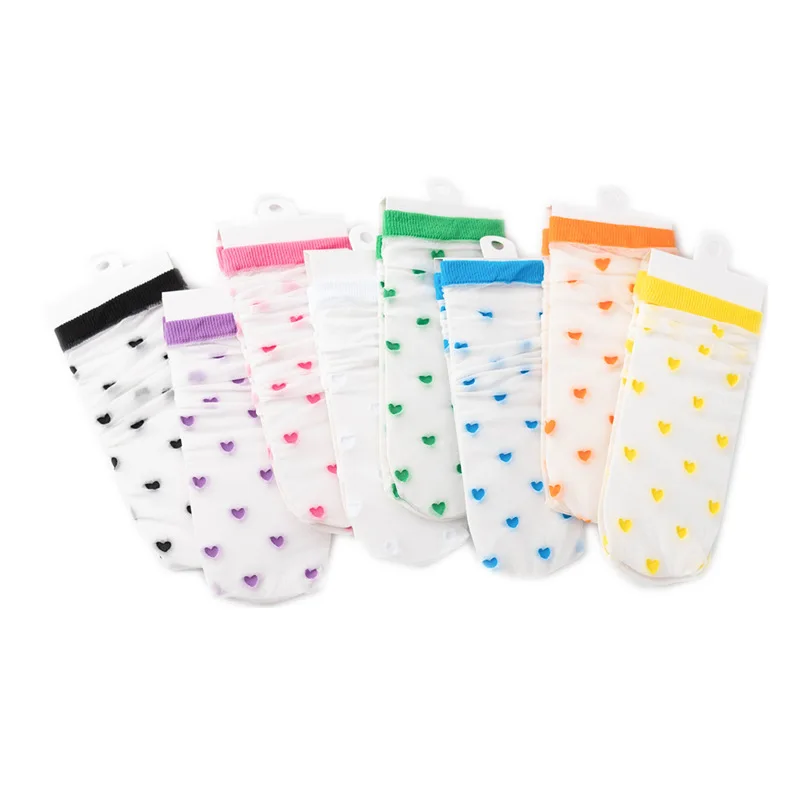Calcetines finos de verano para ni&ntilde;os, medias de tubo recto sin tac&oacute;n, de seda pura brillante, para padres e hijos-4