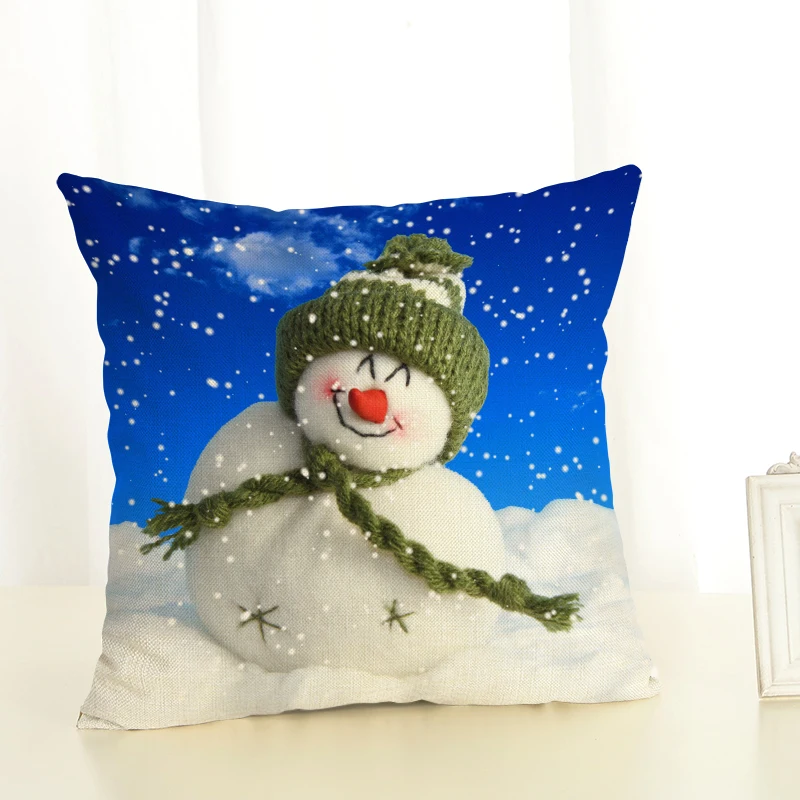 Снеговик серии накидки на подушки украшения дома размером 45*45 декоративная