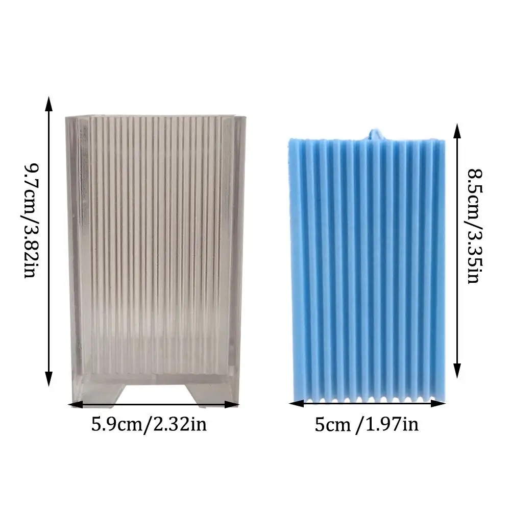 Transparent Candle Molds Plastic Pillar Making Kit Large Cylinder Rib DIY Supplies | Дом и сад