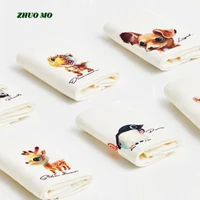 zhuo mo new pet childrens face towels 40 strands combed children 100 cotton wash towels cartoon animals small hand towels