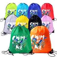2021 anime luca alberto sea monster fabrics kid travel pouch storage clothes shoes bags drawstring bags school portable backpack