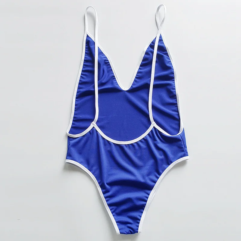 Ретро Винтаж однотонные Одна деталь Плавание костюм Для женщин Монокини ming