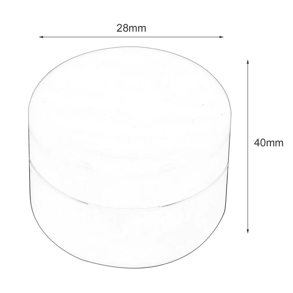 Бутылка для крема круглая пустая PP пластиковая Косметическая емкость